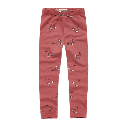 Legging Cherry Flower Print Mauve
