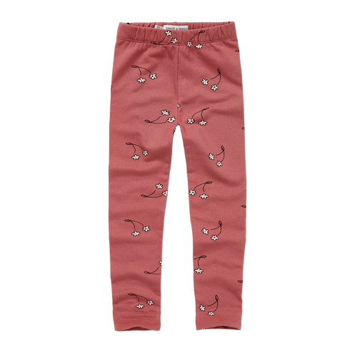 Legging Cherry Flower Print Mauve