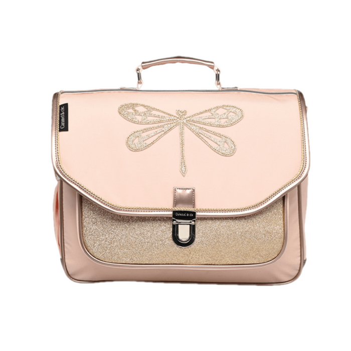 Caramel and Cie Cartable Moyen Libellule Rose backpack