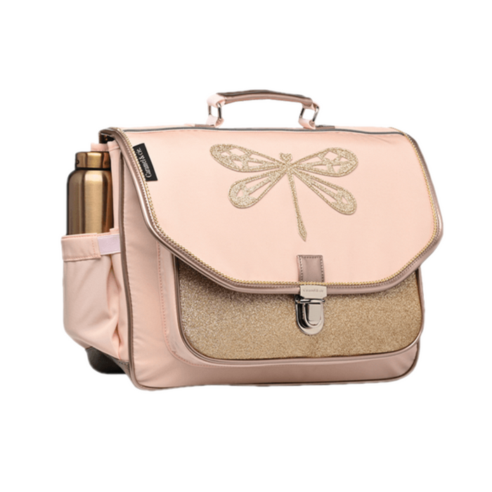 Caramel and Cie Cartable Moyen Libellule Rose backpack