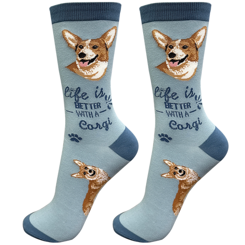 Life is Better Socks Welsh Corgi