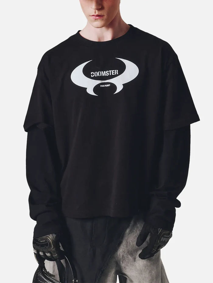 DOOMSTER Logo Tee - Black - T-SHIRT