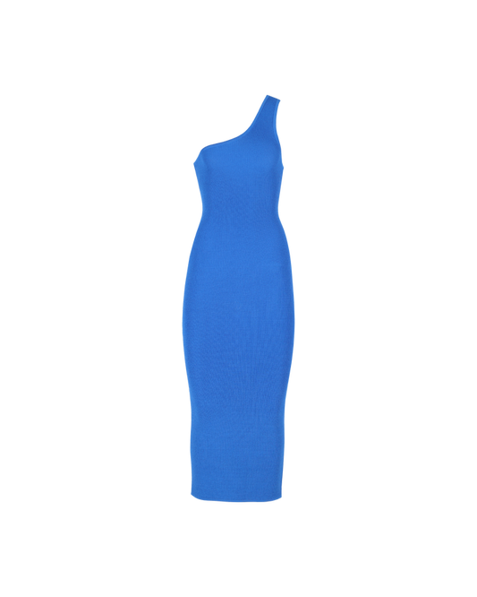 LOTUS MIDI DRESS BLUE