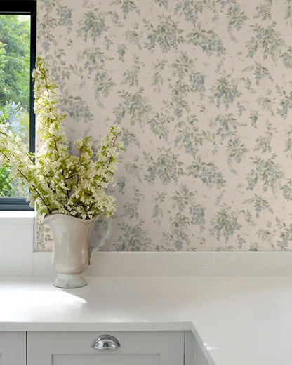 Lovisa Wallpaper in Blue