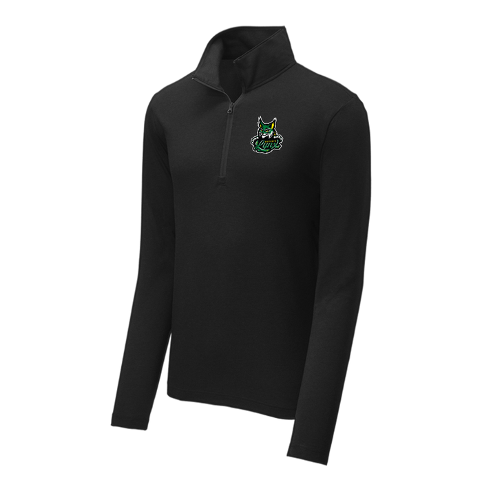Lynx Black Performance 1/4 Zip Transfer Logo Pullover