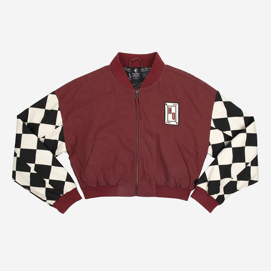 Mad Love Crop Bomber Jacket - Heroes & Villains-DC Comics-Bomber Jacket