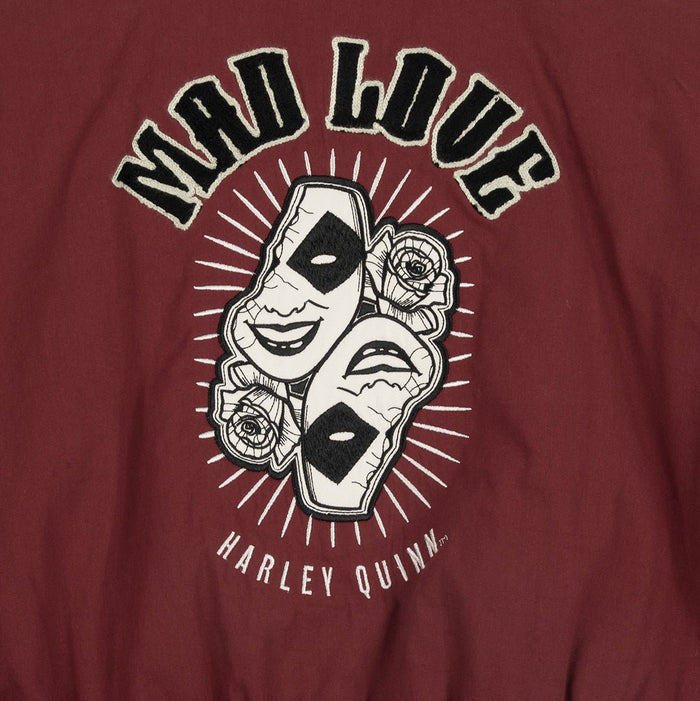 Mad Love Crop Bomber Jacket - Heroes & Villains-DC Comics-Bomber Jacket