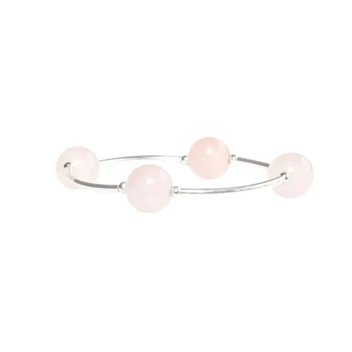 Made as Intended- 12mm Rose Quartz Blessing Bracelet - Findlay Rowe Designs