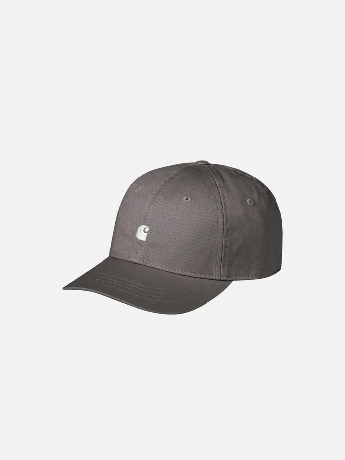 CARHARTT WIP Madison Logo Cap - Porphyry/White - Baseball Caps ŞAPKA