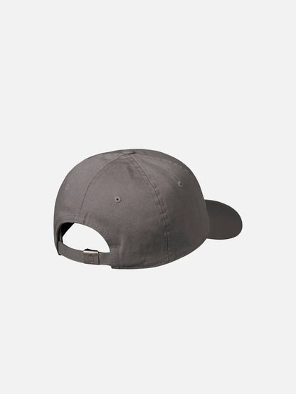 CARHARTT WIP Madison Logo Cap - Porphyry/White - Baseball Caps ŞAPKA