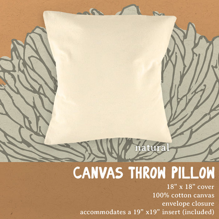 Make Love Not War - Square Canvas Pillow