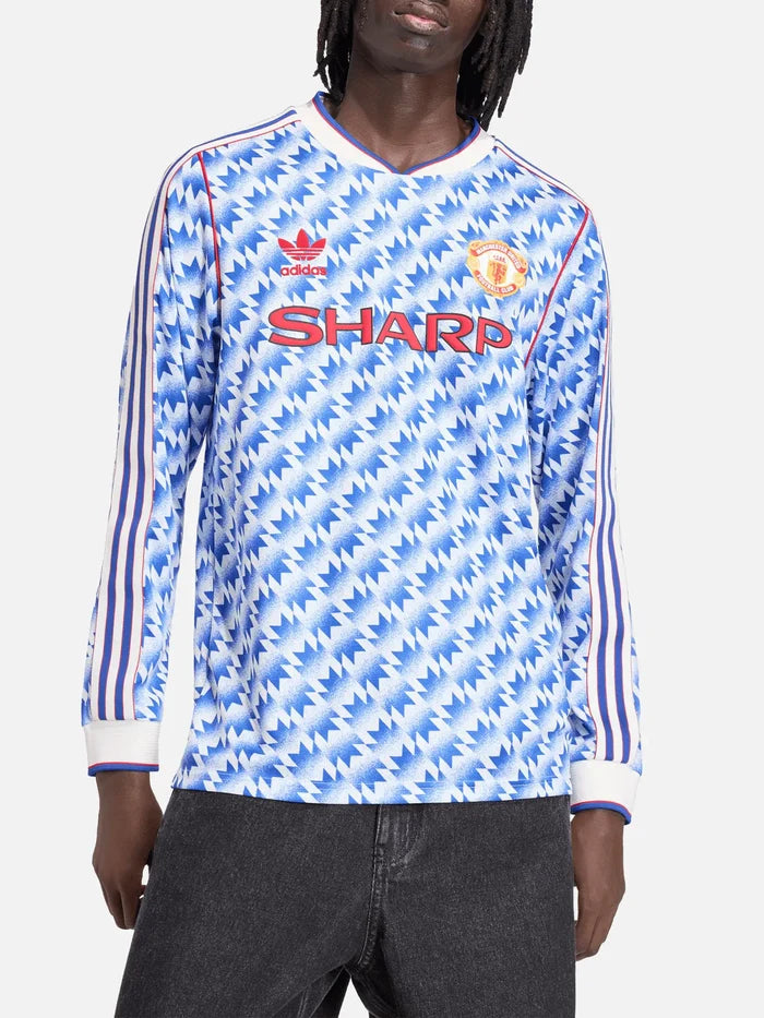 ADIDAS ORIGINALS Manchester United 90 Away Longsleeve Jersey - Multicolor - Sports Uniforms FORMA