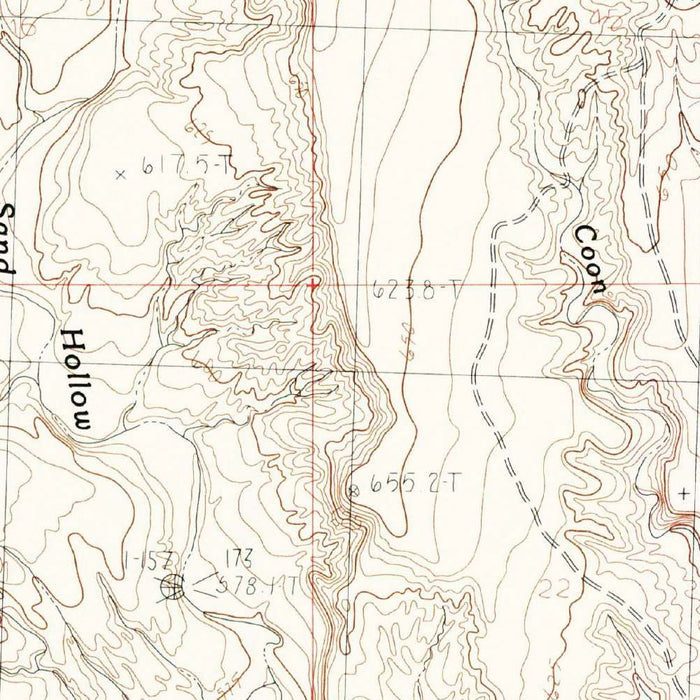 Map of Mesquite, Nevada by USGS, 1985 – Virgin River Valley & Lincoln County