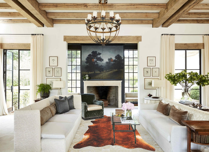 Medium Brindle Cowhide Rug #B2414
