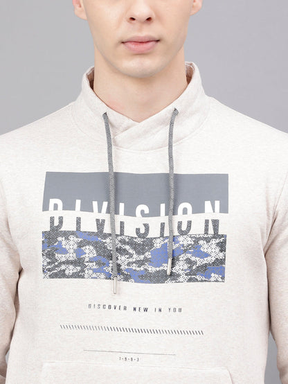 Men Off White Regular Fit Sweatshirt