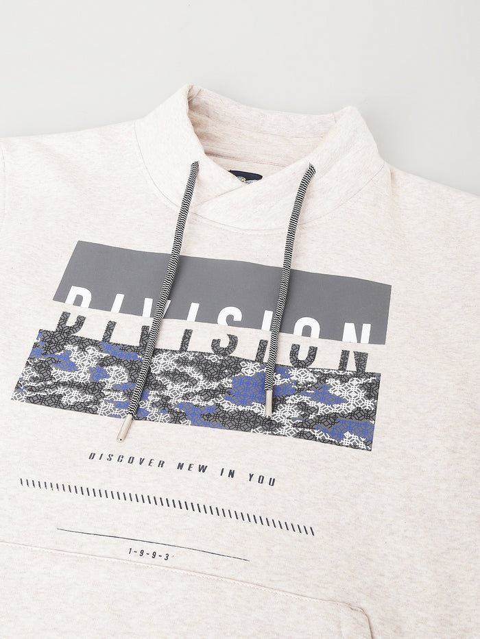 Men Off White Regular Fit Sweatshirt