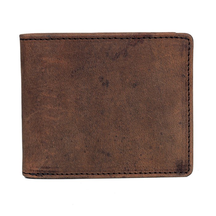 Men's Bifold Leather Wallet - Tan
