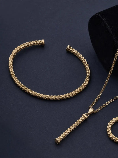 ATOLYEWOLF Mesh Bangle in Gold - Bracelets BİLEKLİK