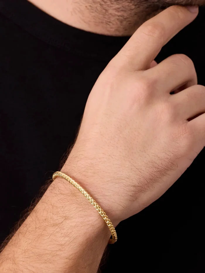 ATOLYEWOLF Mesh Bangle in Gold - Bracelets BİLEKLİK