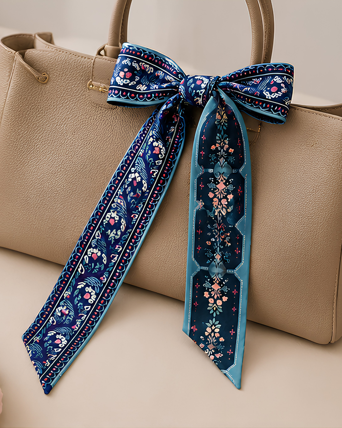 Midnight Garden Silk Scarf