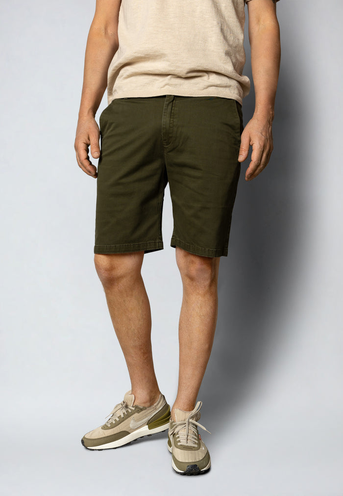Clean Cut Copenhagen MILANO TWILL CHINO SHORTS Shorts Army