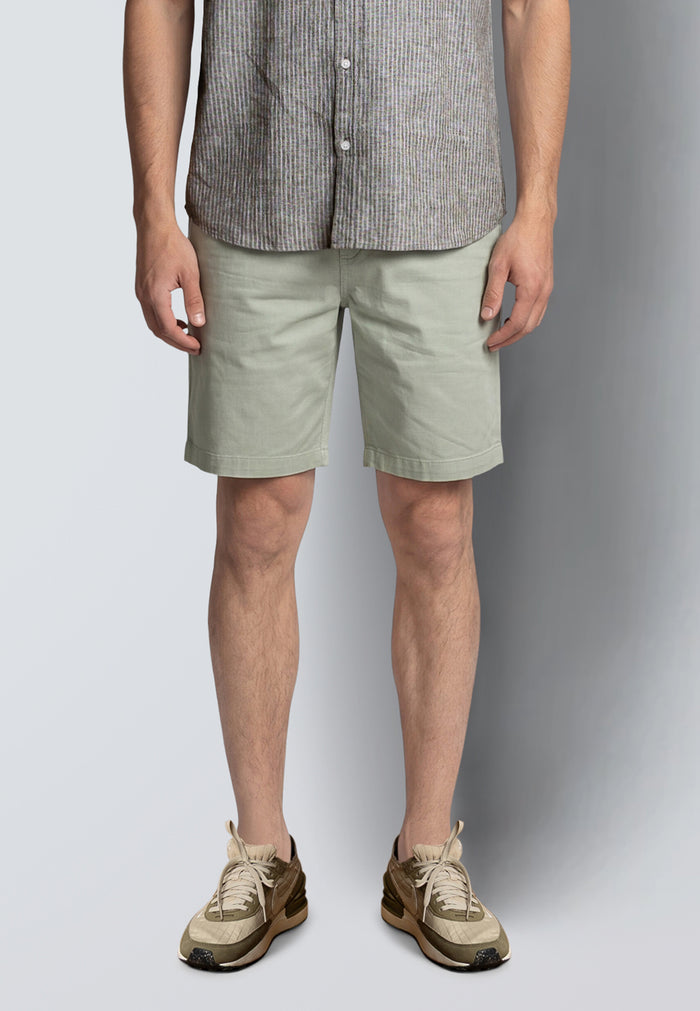 Clean Cut Copenhagen MITCHELL TWILL SHORTS Shorts Desert sage