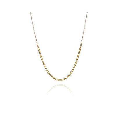 Mixed Metal Chain Necklace