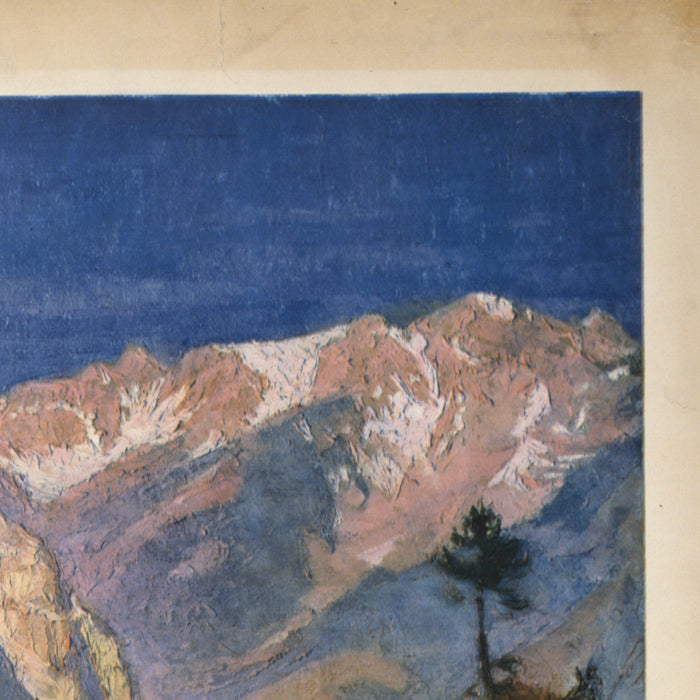 Montana Rockies Travel Poster: North Coast Limited by Gustav Wilhelm Krollmann, 1920