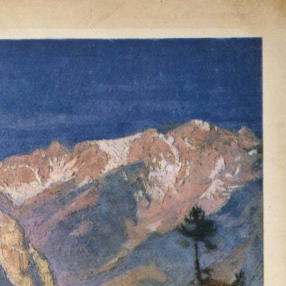 Montana Rockies Travel Poster: North Coast Limited by Gustav Wilhelm Krollmann, 1920