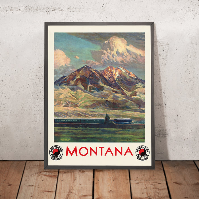 A framed image of