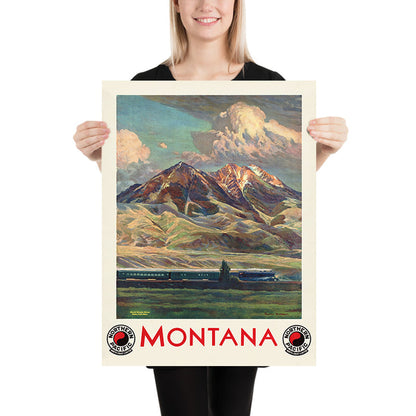Montana Travel Poster by Gustav Wilhelm Krollmann, 1930s