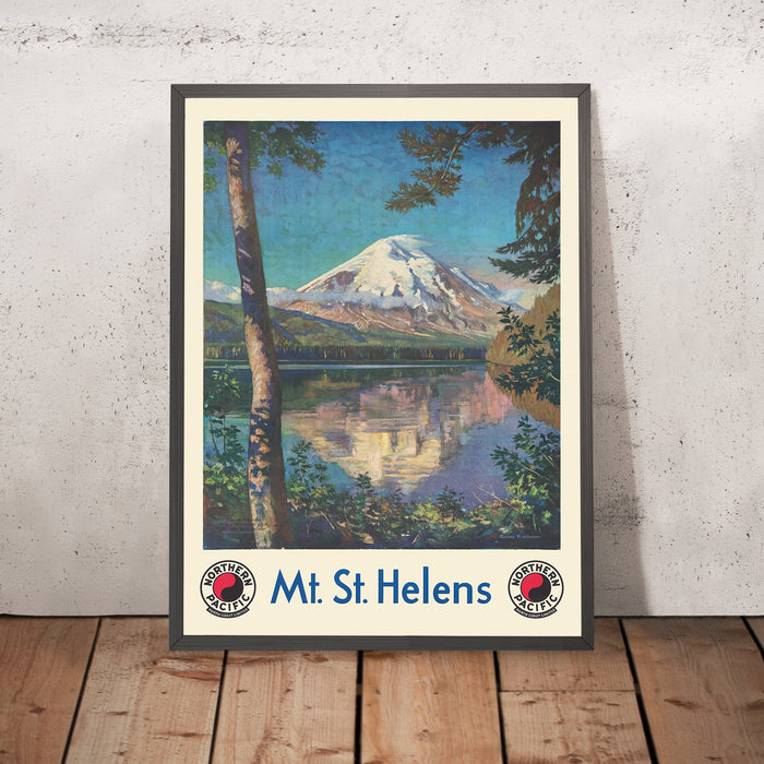 A framed image of