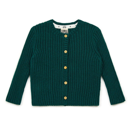 Bonton Mouton Bebe Cardigan Green