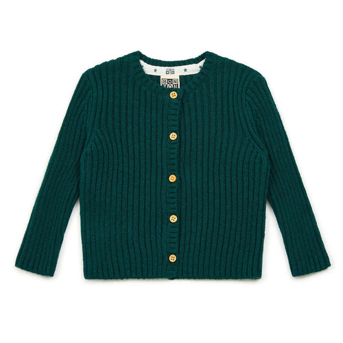 Bonton Mouton Bebe Cardigan Green