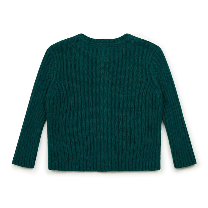 Bonton Mouton Bebe Cardigan Green