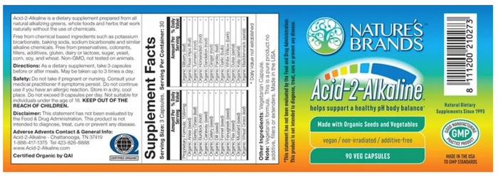Nature's Brands Acid-2-Alkaline 2