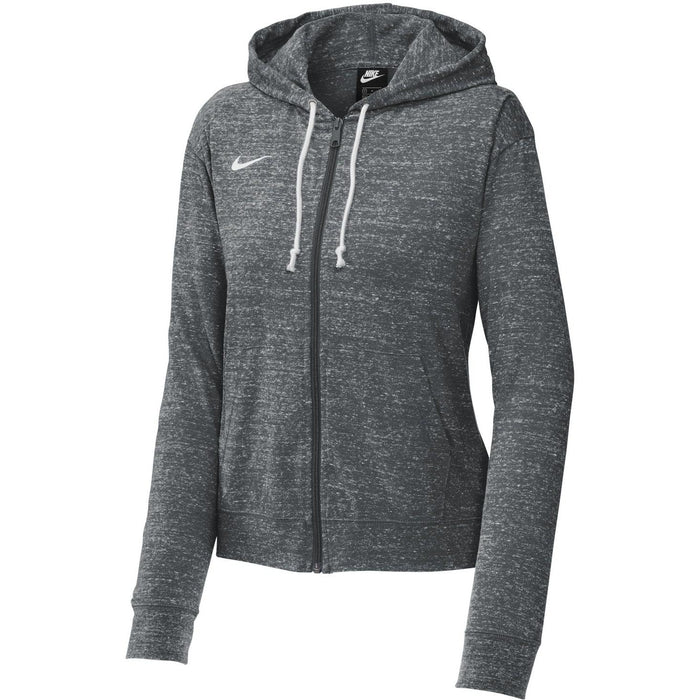 no-logo NIKE Ladies Gym Vintage Full-Zip Hoodie-Regular-NIKE-Team Anthracite-S-Thread Logic