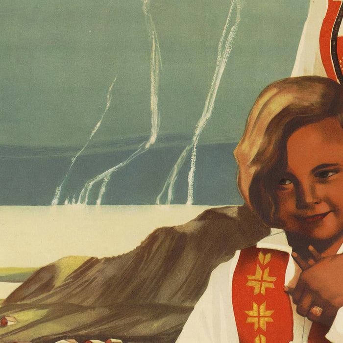 Norway Travel Poster: Nordlandfahrten by Hamburg-Amerika Linie, 1933