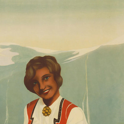 Norway Travel Poster: Nordlandfahrten by Hamburg-Amerika Linie, 1933