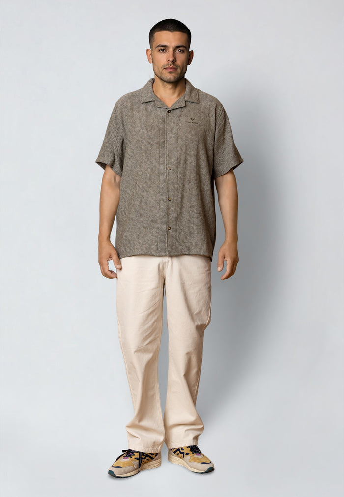 Fat Moose NOVA S/S SHIRT Skjorte S/S Army Melange