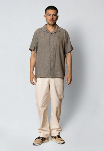 Fat Moose NOVA S/S SHIRT Skjorte S/S Army Melange