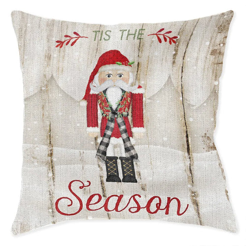 Nutcracker Christmas Indoor Woven Decorative Pillow