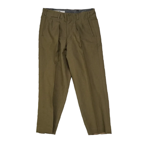 NZ Army 1970s Service Dress Trousers - 73cm, Small - New Zealand Army Surplus - Dress Trousers