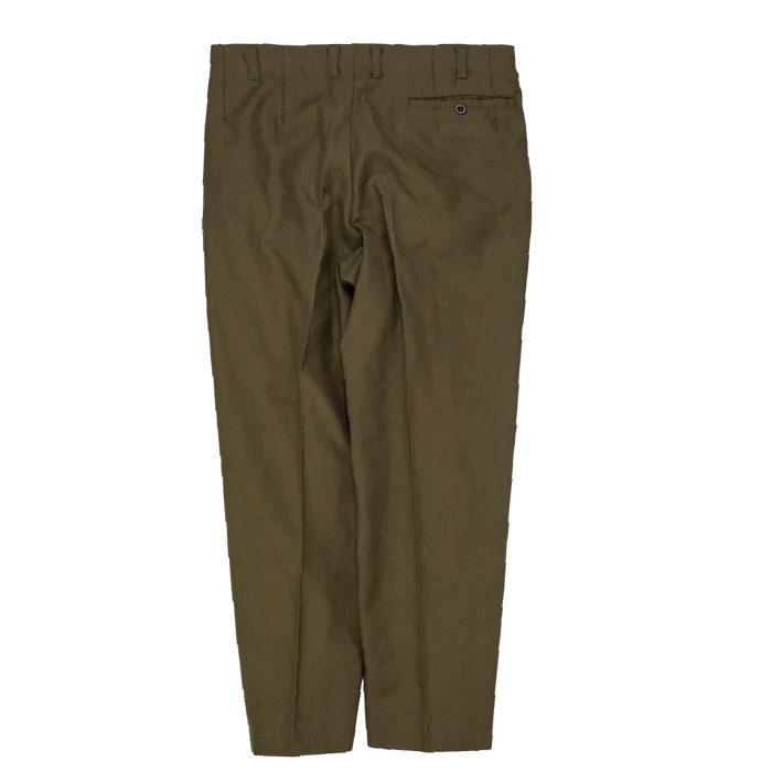 NZ Army 1970s Service Dress Trousers - 73cm, Small - New Zealand Army Surplus - Dress Trousers