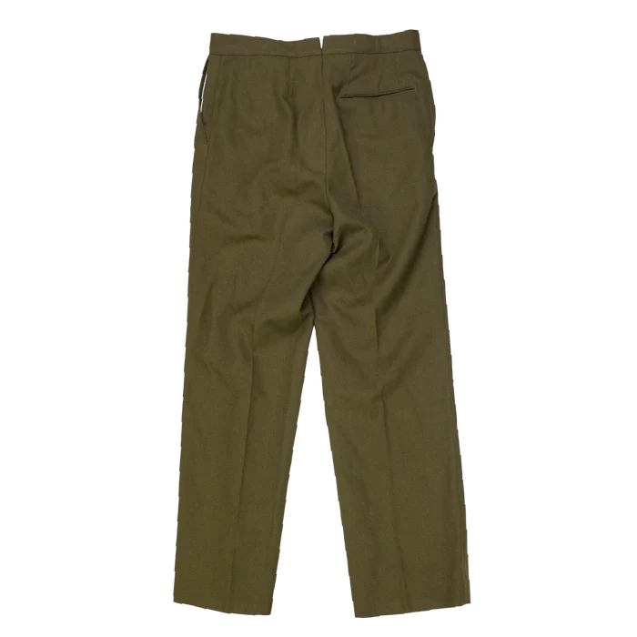 NZ Army 1970s Service Dress Trousers - 80cm, Medium - New Zealand Army Surplus - Dress Trousers