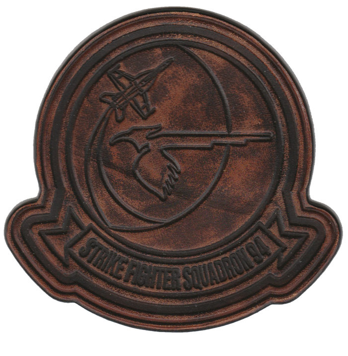 Officially Licensed US Navy VFA-94 Shrikes Leather Patches