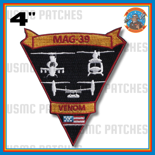Officially Licensed USMC MAG-39 Throwback Patch