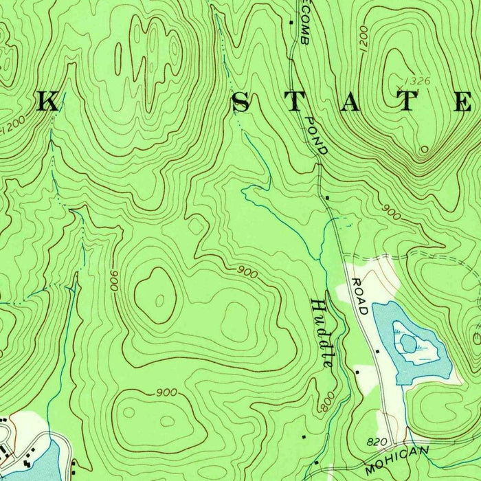 Old Map of Bolton Landing, New York by USGS, 1966 – Lake George & Adirondack Park