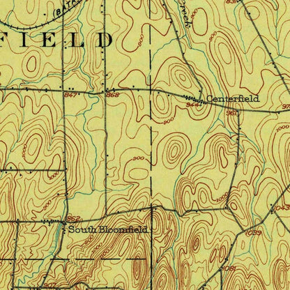Old Map of Canandaigua, New York by USGS, 1903 – Canandaigua Lake, Bristol & Victor