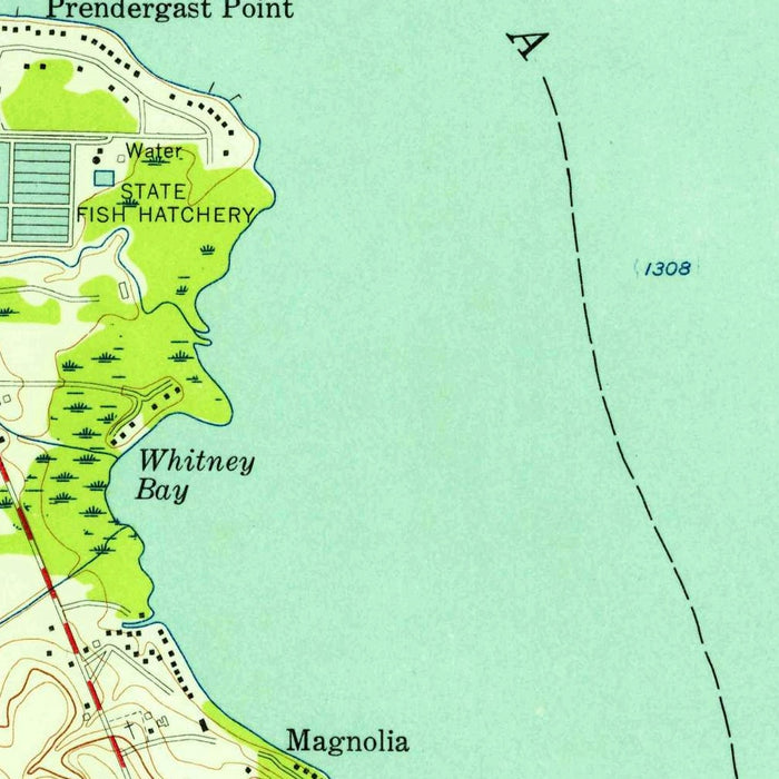 Old Map of Chautauqua, New York by USGS, 1954 – Chautauqua Lake & Mayville